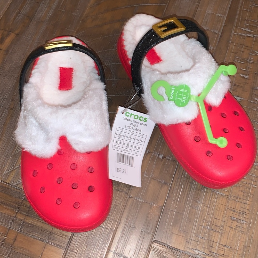 Crocs classic lined Santa clogs J3